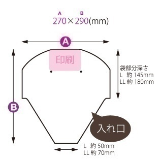 レタス袋：詳細図