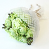 OSいちまつロール：花束ラッピングイメージ1