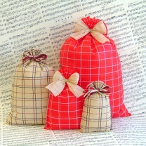 ラフチェックバッグ：イメージ1