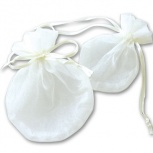 ラウンドポーチ：アイボリー