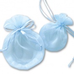 ラウンドポーチ：ライトブルー