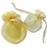 ラウンドポーチ：ゴールド