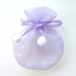 ボンボンポーチ：ラベンダー