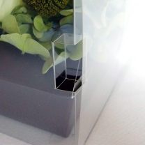 クリアキュービックボックス：押込みフラップ