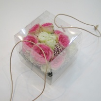 クリアキュービックボックス：紐