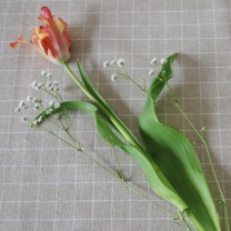 OFHピンドットバッグ：花量2