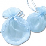 ラウンドポーチ：ライトブルー