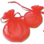 ラウンドポーチ：レッド