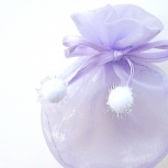 ボンボンポーチ：ラベンダー